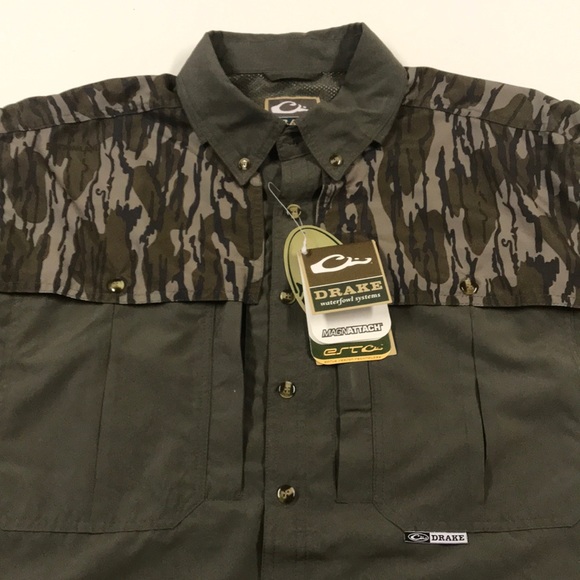 Drake Other - 🆕 DRAKE S/S Camo Duck Hunting Shirt Mens MEDIUM